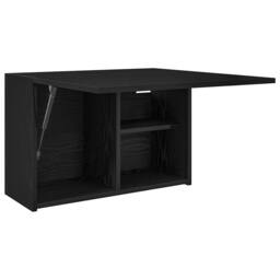 Berkfield Home Decorative Bathroom Wall Cabinet Black 60x25x40 cm Engineered Wood - Size: 60 x 25 x 40 cm - thumbnail 5