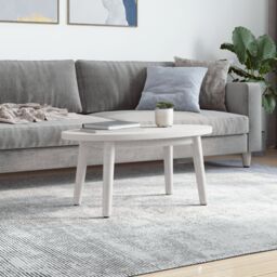 Berkfield Home Table Top White 80x40x2.5 cm Solid Wood Pine Oval - thumbnail 2