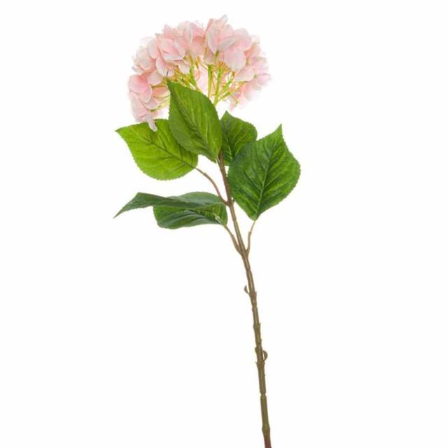 Lemon Pavilion Furniture and Decor Single Hydrangea Artificial Flower - L10 x W18 x H70 cm - Pink