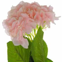 Lemon Pavilion Furniture and Decor Single Hydrangea Artificial Flower - L10 x W18 x H70 cm - Pink - thumbnail 2