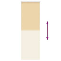Berkfield Home Roller Blind Blackout Beige 50x130 cm Fabric Width 45.7 cm Polyester - thumbnail 9