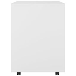 Berkfield Home Rolling Cabinet White 60x53x72 cm Engineered Wood - Size: 60 x 53 x 72 cm - thumbnail 6