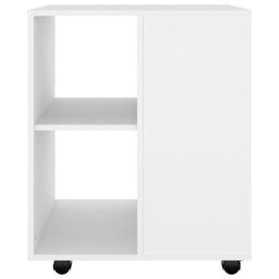 Berkfield Home Rolling Cabinet White 60x53x72 cm Engineered Wood - Size: 60 x 53 x 72 cm - thumbnail 4