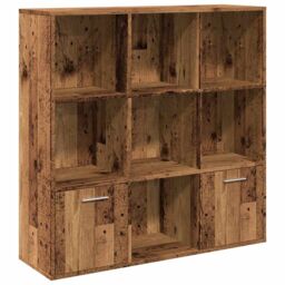 Berkfield Home Book Cabinet Old Wood 98x29x97.5 cm Engineered Wood in Brown - thumbnail 2