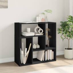 Berkfield Home TV Cabinets 2 pcs Black 75x30x50 cm Engineered Wood - Size: 75 x 30 x 50 cm - thumbnail 4