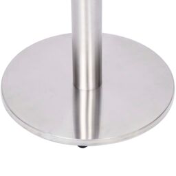 Berkfield Home Bistro Table Leg Silver √ò45x107 cm Stainless Steel - Size: 45x107 cm - thumbnail 4