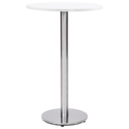 Berkfield Home Bistro Table Leg Silver √ò45x107 cm Stainless Steel - Size: 45x107 cm - thumbnail 2
