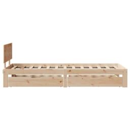 Berkfield Home Bed Frame with Drawers without Mattress 90x200 cm in Brown - thumbnail 5
