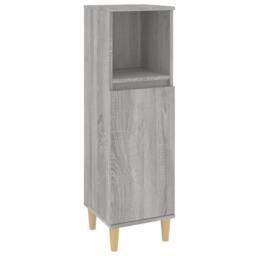 Berkfield Home 3 Piece Bathroom Cabinet Set Grey Sonoma Engineered Wood - thumbnail 7
