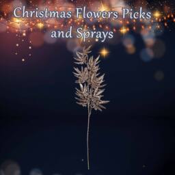 VFM e-Store Christmas Stem Leaves & Berries Decoration 74cm x 28cm Cream X 1 - Size: 74 cm x 28 cm - thumbnail 3