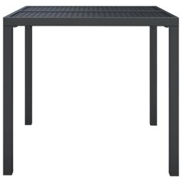 Berkfield Home Garden Table Anthracite 80x80x72 cm Steel in Black - Size: 80 x 80 x 72 cm - thumbnail 4