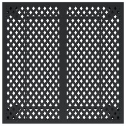 Berkfield Home Garden Table Anthracite 80x80x72 cm Steel in Black - Size: 80 x 80 x 72 cm - thumbnail 5