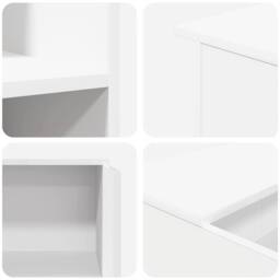 Berkfield Home Reception Desk White 100x50x103.5 cm Engineered Wood - thumbnail 8
