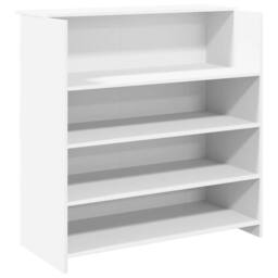Berkfield Home Reception Desk White 100x50x103.5 cm Engineered Wood - thumbnail 3