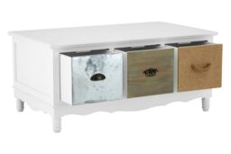 Orsina Aesthetic Coffee Table, Sturdy & Durable White Coffee Table, Aesthetic Style Wooden Cocktail Table - thumbnail 5