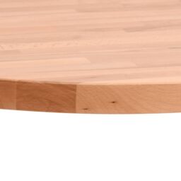 Berkfield Home Table Top Ã˜30x2.5 cm Round Solid Wood Beech in Brown - Size: 30x2.5 cm - thumbnail 3