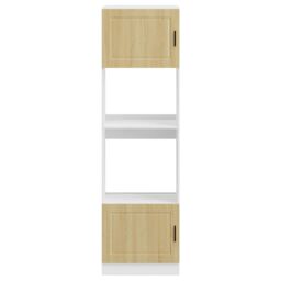 Berkfield Home Oven Cabinets 2 pcs Porto Sonoma Oak Engineered Wood in Brown - thumbnail 4