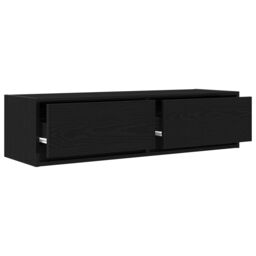 Berkfield Home TV Cabinet Black Oak 100x31x25, 5 cm Engineered Wood - thumbnail 5