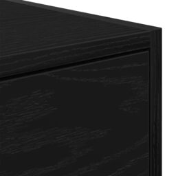 Berkfield Home TV Cabinet Black Oak 100x31x25, 5 cm Engineered Wood - thumbnail 9