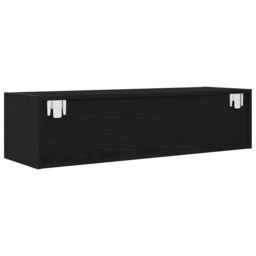 Berkfield Home TV Cabinet Black Oak 100x31x25, 5 cm Engineered Wood - thumbnail 6