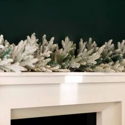 Marco Paul 4pc Luxury Frosted Pre-Lit Christmas Set in Green - Size: 4 Pack - thumbnail 5