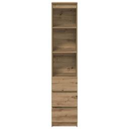 Berkfield Home Highboard Artisan Oak 37.5x35x180 cm Engineered Wood in Brown - thumbnail 6