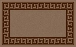Smart Living Greekey Heavy Duty Machine Washable Hallway Kitchen Non Slip Door Mat in Brown - Size: 40 cm x 60 cm - thumbnail 4
