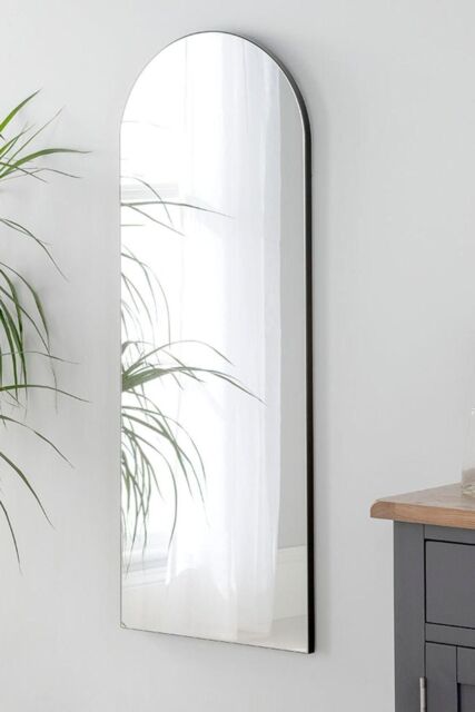 Yearn Mirrors Minimal Arch Black Dressing Mirror 120x45cm - Size: 120x45 cm - image 1