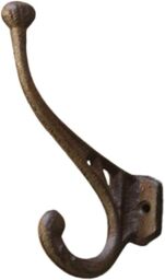 Marco Paul Set of 6 Bronze Wall Mounted Coat Rack & Hooks Hallway Hooks in Black - thumbnail 2