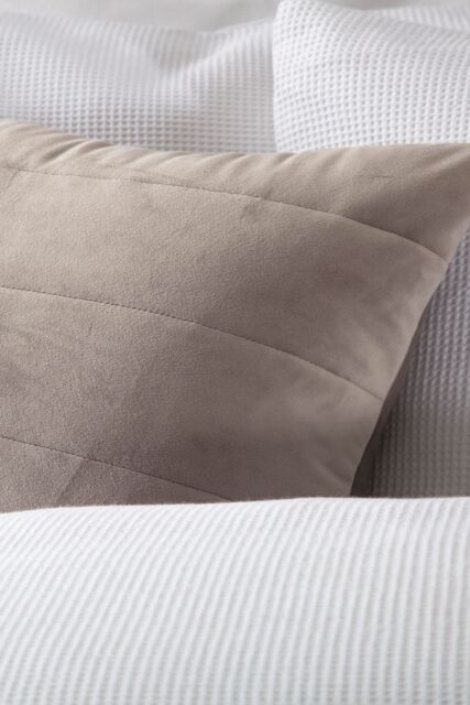 Belledorm Verona Cushion 40cm X 40cm in Pale Grey - Size: 40 cm x 40 cm - image 1