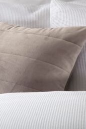 Belledorm Verona Cushion 40cm X 40cm in Pale Grey - Size: 40 cm x 40 cm - thumbnail 1
