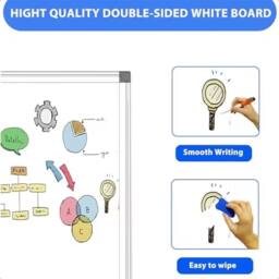 Havendro 700 x 500mm Magnetic Whiteboard Large White Board Dry Wipe Notice - thumbnail 4