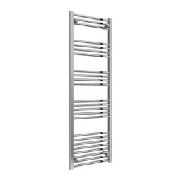 Bathroom Kingdom Capo Chrome Straight Heated Towel Rail 1800x500 in Silver