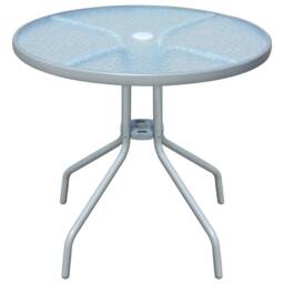Berkfield Home 5 Piece Outdoor Dining Set Steel Black in Grey - thumbnail 1