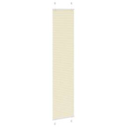 Berkfield Home Pleated Blind Cream 50x200 cm Fabric Width 49.4 cm Polyester