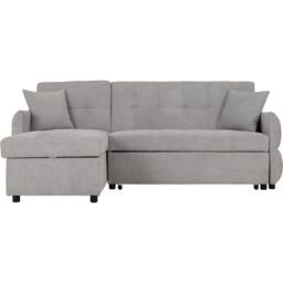 Seconique Chelsea Corner Sofa Bed in Light Grey - thumbnail 3