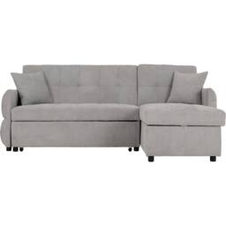 Seconique Chelsea Corner Sofa Bed in Light Grey - thumbnail 7