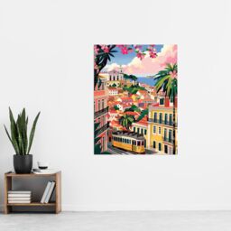 "Artery8 Cartagena Colombia Cityscape Summer Travel Wall Art Print - Size: W18"" x H24""" - thumbnail 4