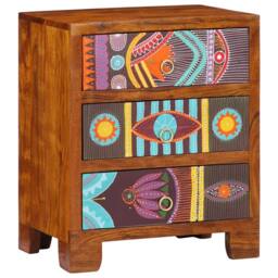 Berkfield Home Sideboard Multicolour 50x35x60 Solid Wood Acacia - thumbnail 2