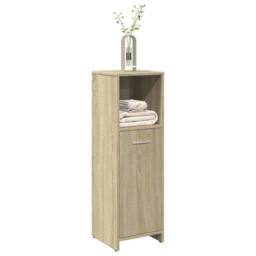 Berkfield Home Bathroom Cabinet Sonoma Oak 30x30x95 cm Engineered Wood in Brown - Size: 30 x 30 x 95 cm - thumbnail 2
