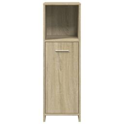Berkfield Home Bathroom Cabinet Sonoma Oak 30x30x95 cm Engineered Wood in Brown - Size: 30 x 30 x 95 cm - thumbnail 4