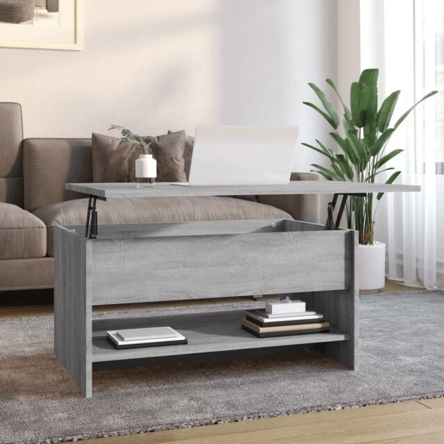 Berkfield Home Coffee Table Grey Sonoma 80x50x40 cm Engineered Wood - Size: 80 x 50 x 40 cm - image 1
