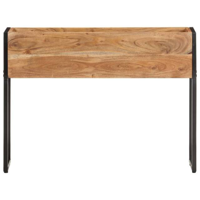 Berkfield Home Planter 90x20x68 cm Solid Acacia Wood in Brown - Size: 90 x 20 x 68 cm - image 1