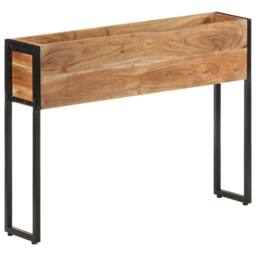 Berkfield Home Planter 90x20x68 cm Solid Acacia Wood in Brown - Size: 90 x 20 x 68 cm - thumbnail 6