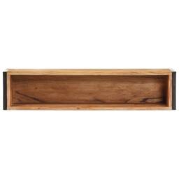 Berkfield Home Planter 90x20x68 cm Solid Acacia Wood in Brown - Size: 90 x 20 x 68 cm - thumbnail 3