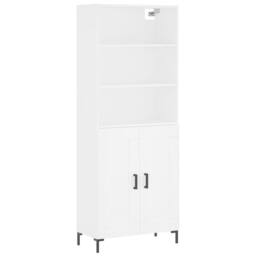 Berkfield Home Highboard White 69.5x34x180 cm Engineered Wood - thumbnail 1