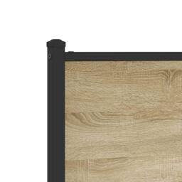 Berkfield Home Metal Bed Frame without Mattress Sonoma Oak 160x200 cm in Light Tan - thumbnail 8
