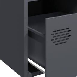Berkfield Home Sideboard Anthracite 68x39x73.5 cm Cold-rolled Steel in Dark Grey - thumbnail 9