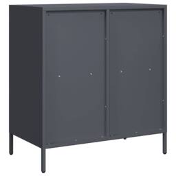 Berkfield Home Sideboard Anthracite 68x39x73.5 cm Cold-rolled Steel in Dark Grey - thumbnail 7