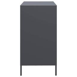 Berkfield Home Sideboard Anthracite 68x39x73.5 cm Cold-rolled Steel in Dark Grey - thumbnail 6